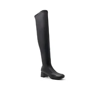 Maribelle Noir Femmes Bottes au dessus du genou | Boutique Spring Canada