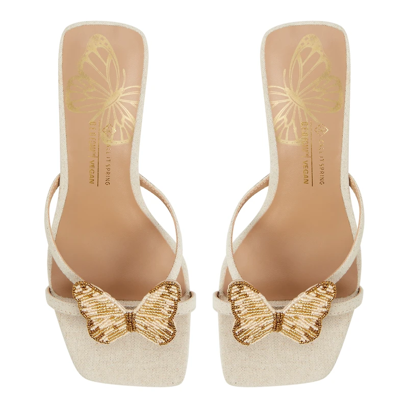 Mariposaa Natural Women's Embellished Shoes Bags