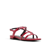 Mattea Red Women's Flat Sandals
