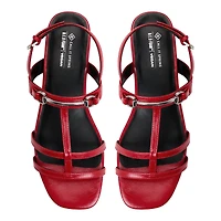 Mattea Red Women's Flat Sandals