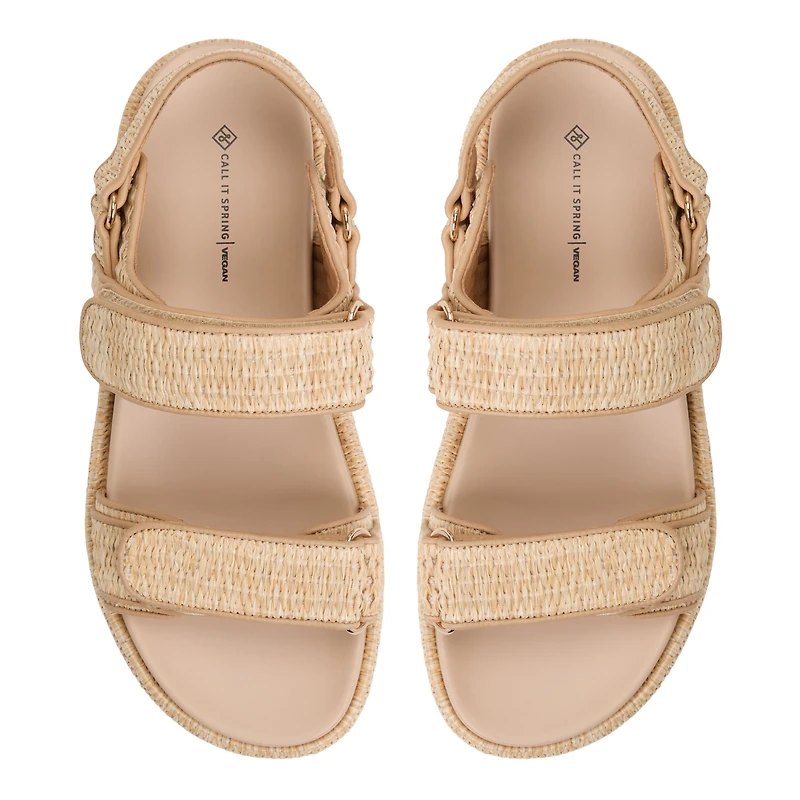 Mauii Natural Women's Flat Sandals