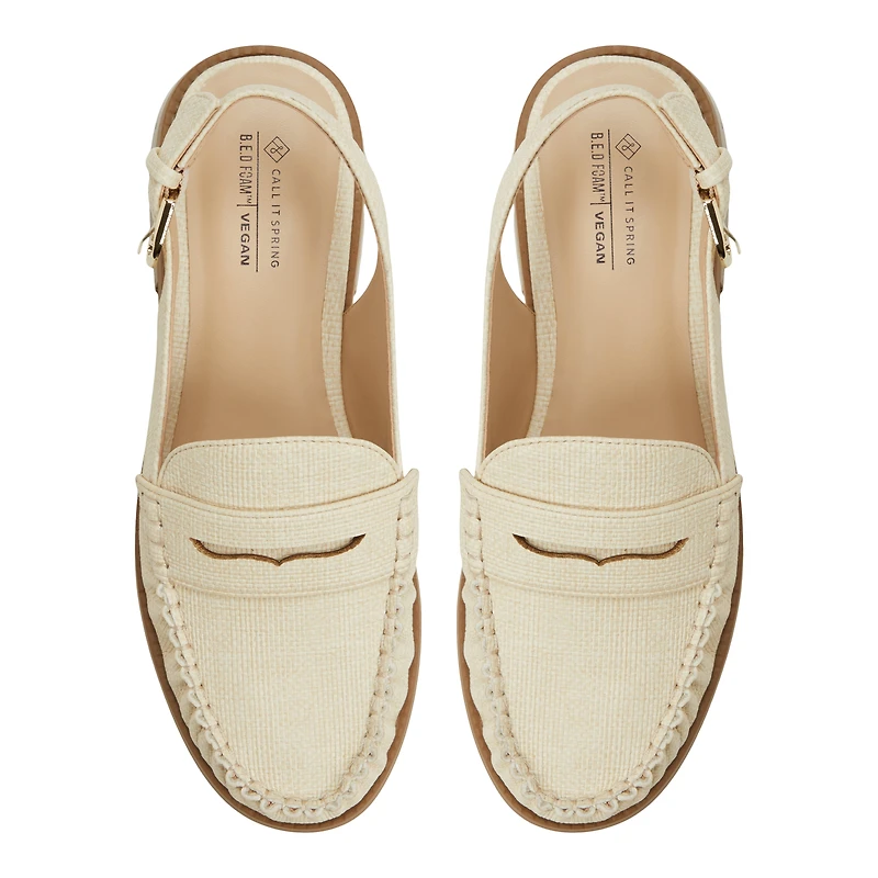 Muriel Natural Women's Slingbacks