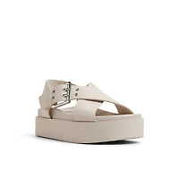 Naluu Gris Clair Femmes Talons compenses | Boutique Spring Canada
