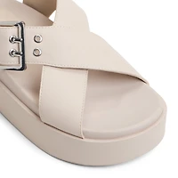 Naluu Gris Clair Femmes Talons compenses | Boutique Spring Canada