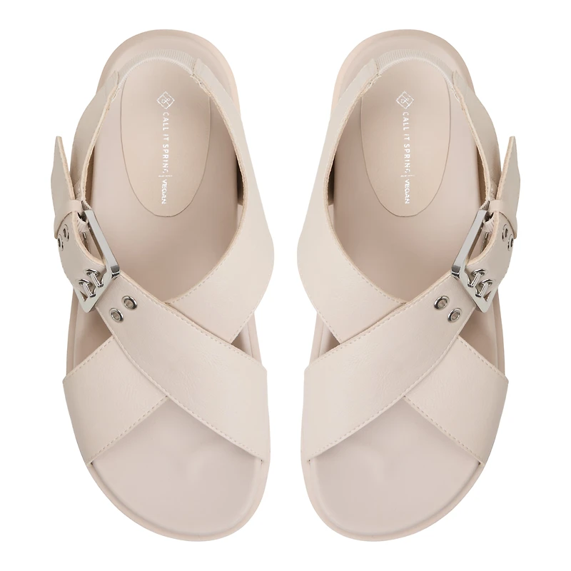 Naluu Gris Clair Femmes Talons compenses | Boutique Spring Canada