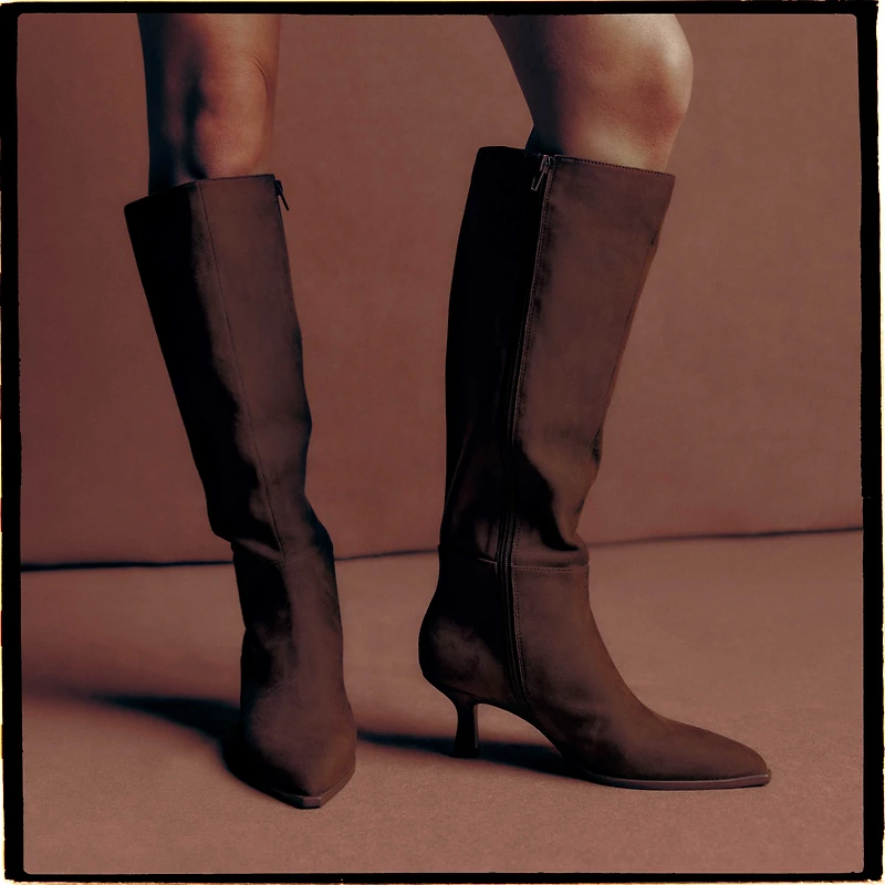 Naraa Dark Brown Women's Dress Boots