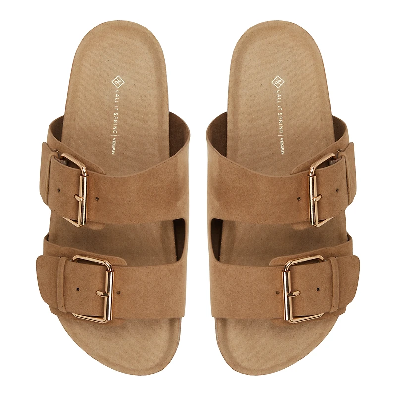 Nevaddaa Medium Beige Women's Slides