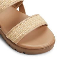 Nevra Natural Women's Flat Sandals