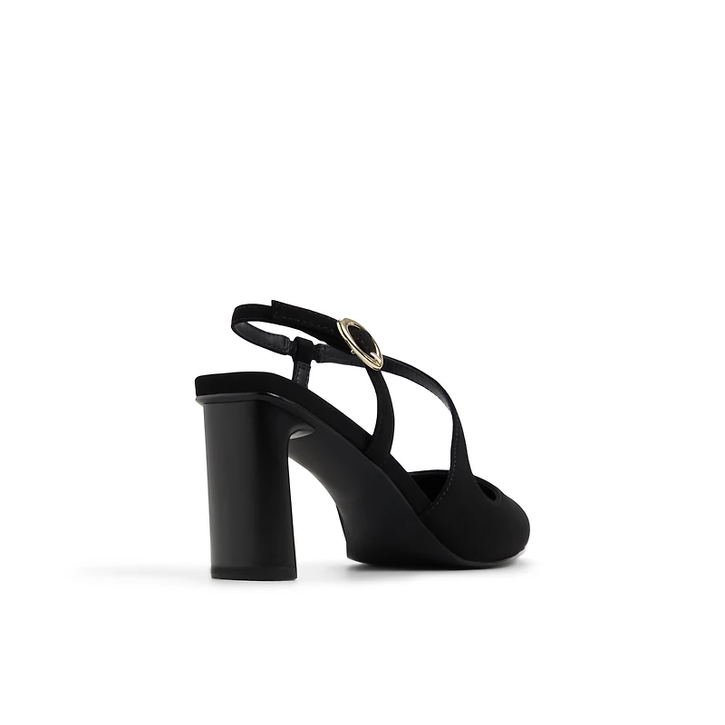 Novaah Black Women's Lace Up Heels Sandals