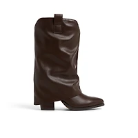 Oaklie Marron Foncé Femmes Bottes mi-mollets | Boutique Spring Canada