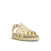 Palmas Light Yellow Women's Flat Sandals
