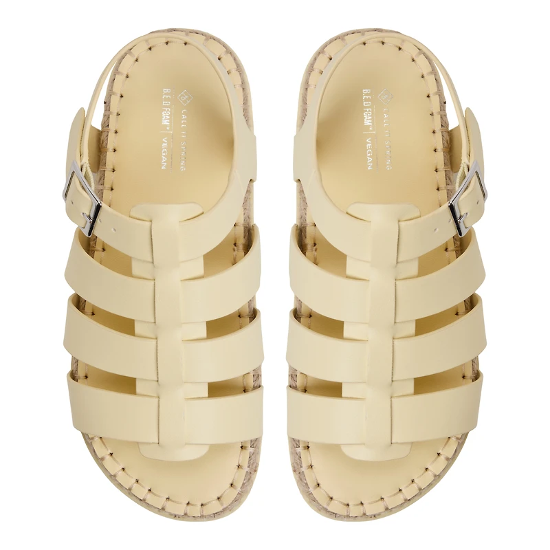 Palmas Light Yellow Women's Flat Sandals