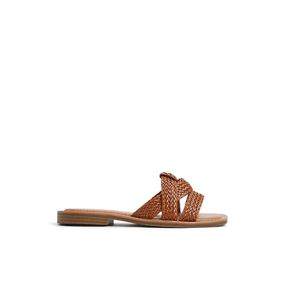 Paullah Cognac Femmes Claquettes | Boutique Spring Canada