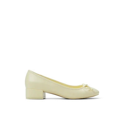 Poiise Light Yellow Women's Kitten heels