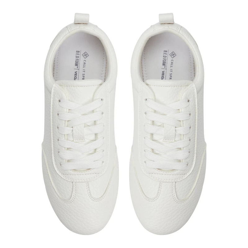 Quincie White Women's Retro Sneakers