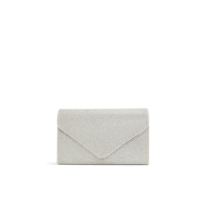 Qweenbee Silver Women's Clutches