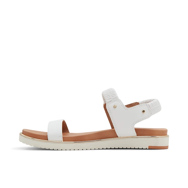 Rainia White Women's Flat Sandals