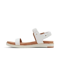 Rainia White Women's Flat Sandals
