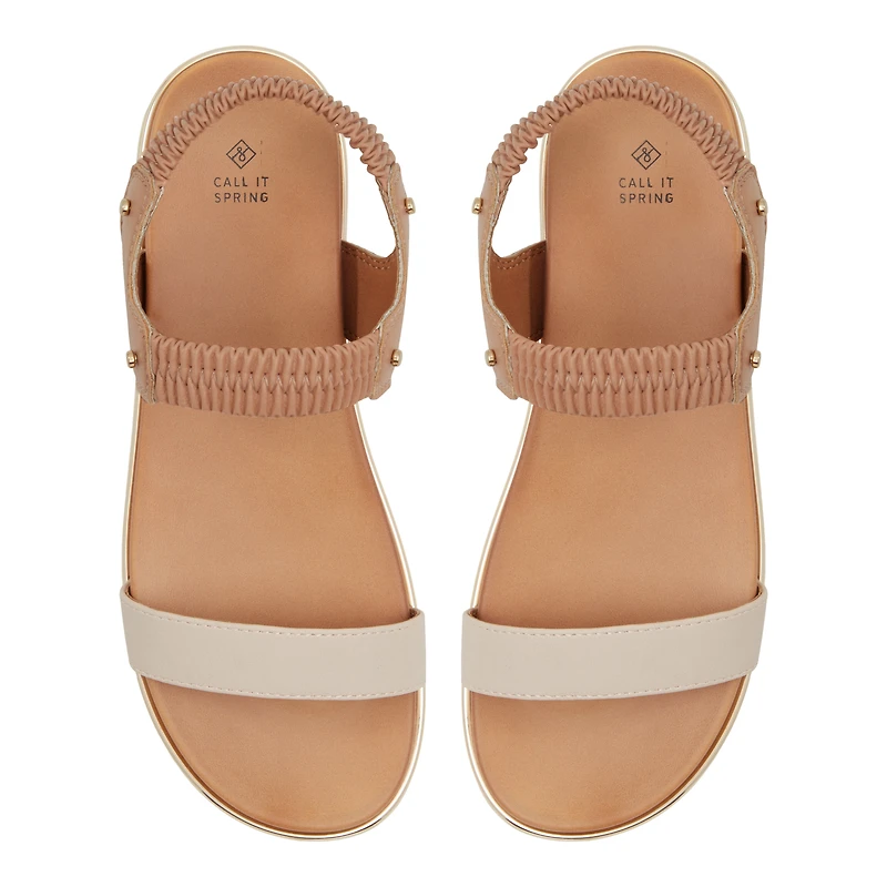 Rainia Bone Women's Flat Sandals