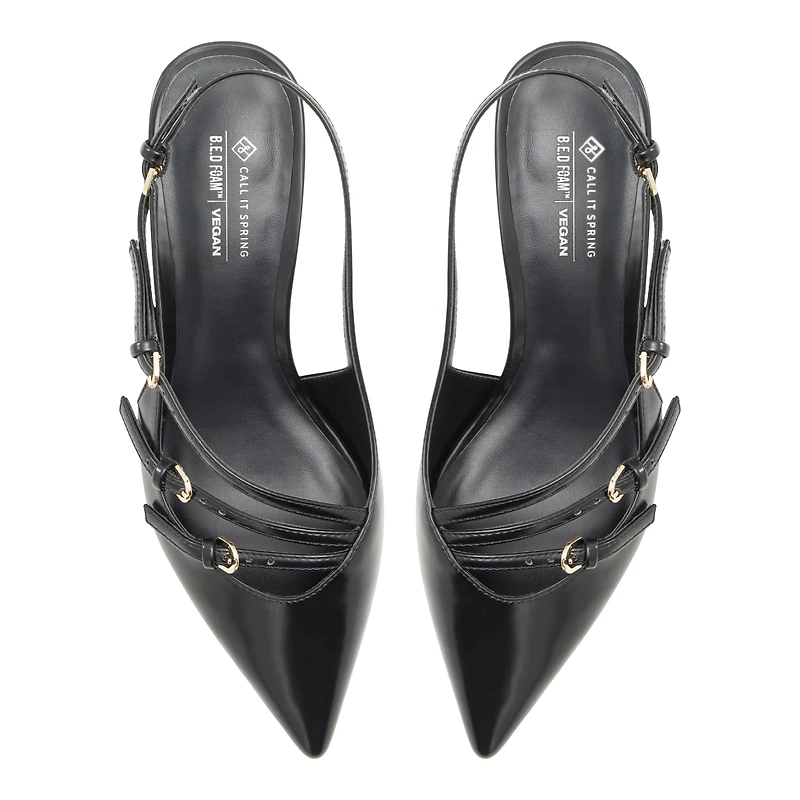 Reginna Noir Femmes Talons chatons | Boutique Spring Canada