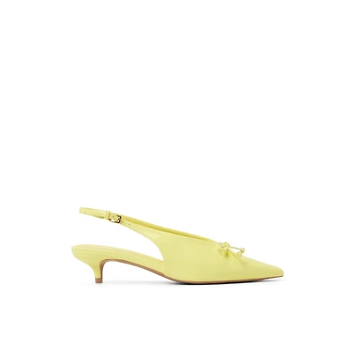 Reinaa Light Yellow Women's Kitten heels