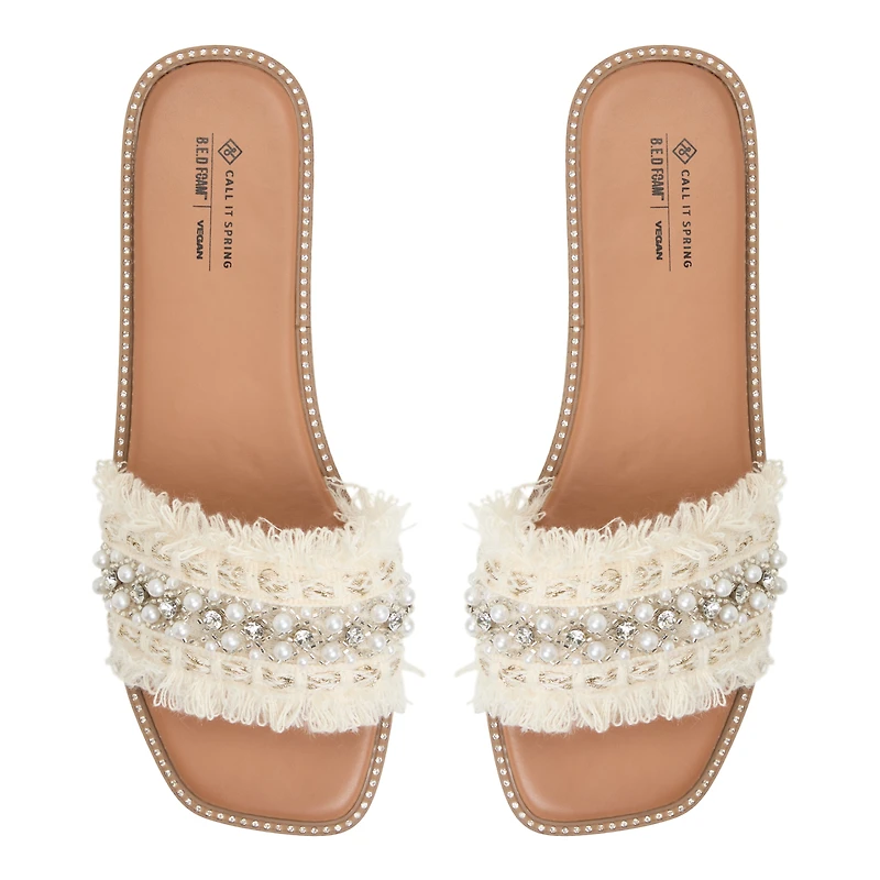 Rojas Autre Blanc Femmes Claquettes | Boutique Spring Canada