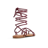 Romiie Dark Pink Women's Flat Sandals