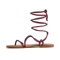 Romiie Dark Pink Women's Flat Sandals