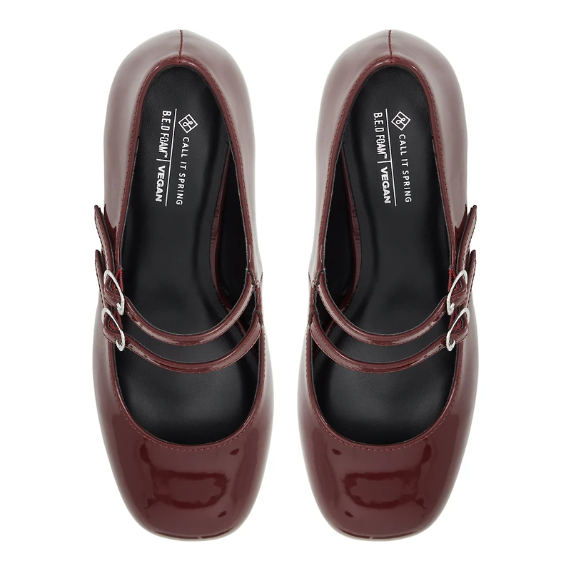 Ruuby Bordo Femmes Talons decontractes | Boutique Spring Canada