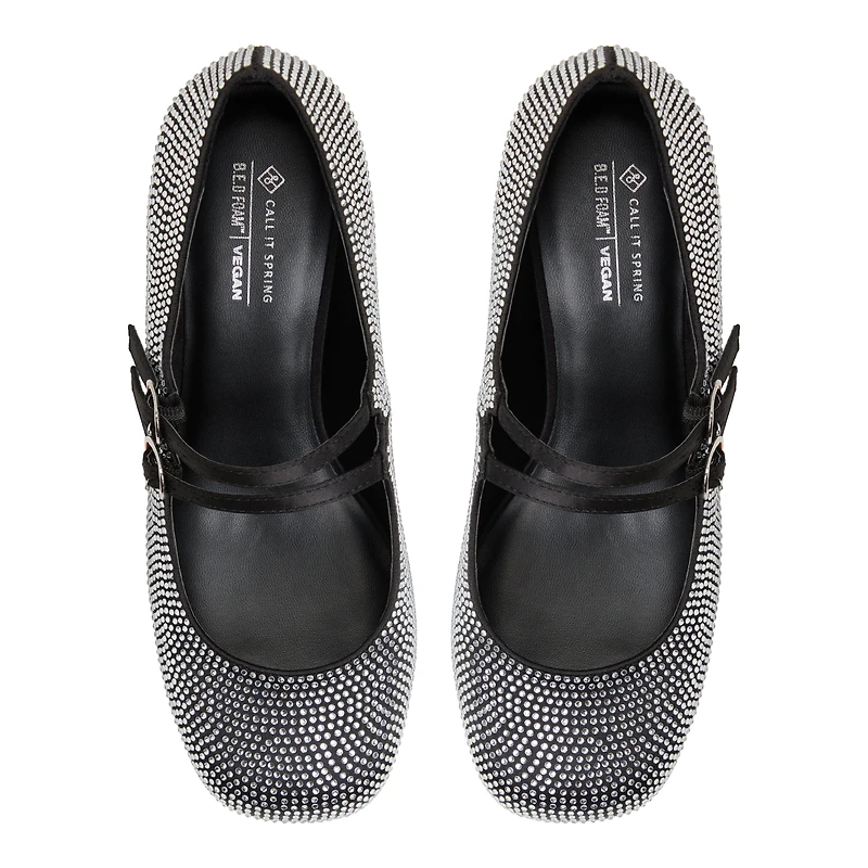 Ruubyy Open Black Women's  Mary Janes