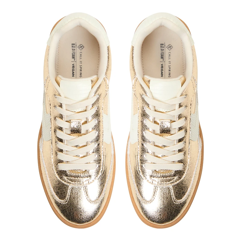 Salome Gold Women's Retro Sneakers