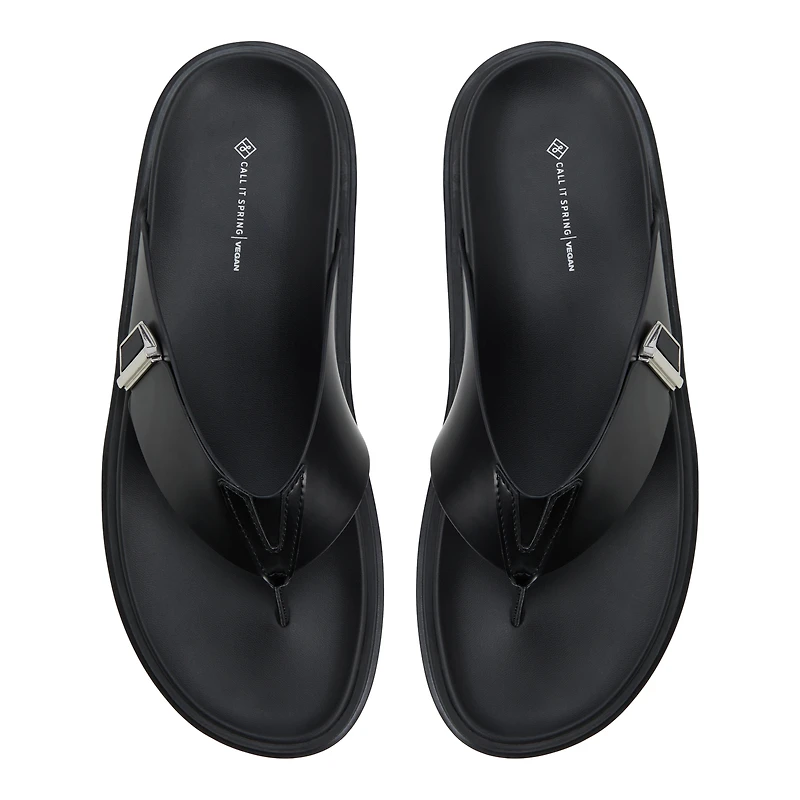 Sebastiano Autre Noir Hommes Sandales | Boutique Spring Canada