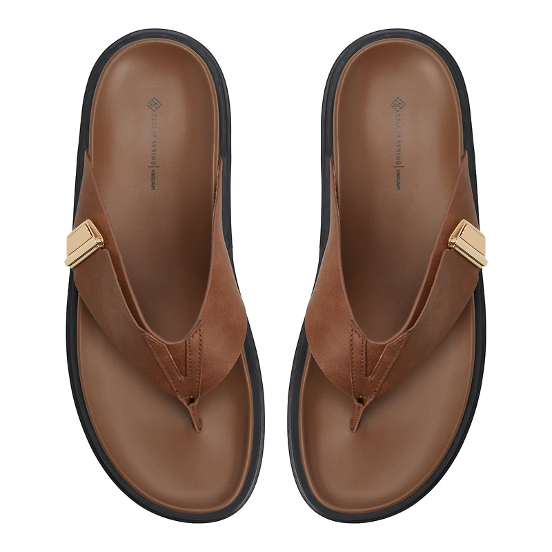 Sebastiano Cognac Hommes Sandales | Boutique Spring Canada