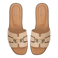 Serinna Medium Beige Women's Slides