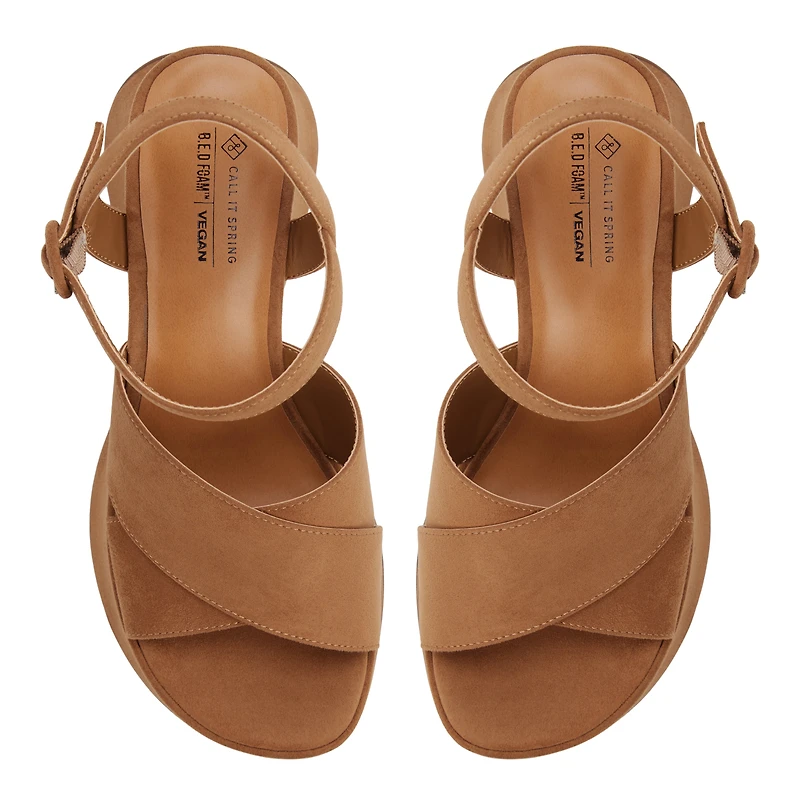 Shaylee Dark Beige Women's Wedges