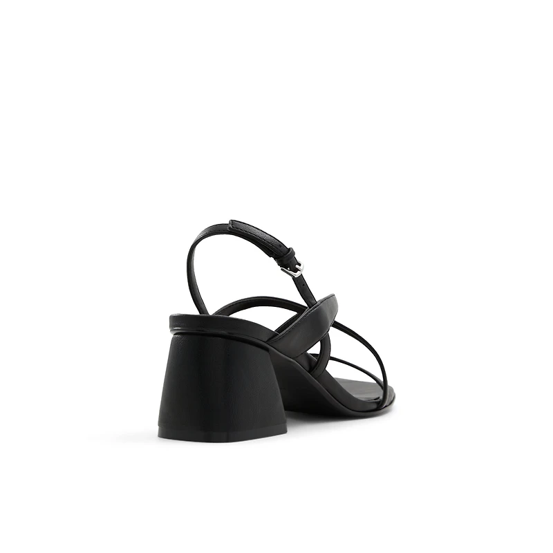 Shaynaa Noir Femmes Sandales a lanieres | Boutique Spring Canada