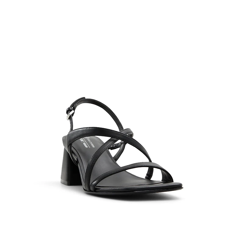 Shaynaa Noir Femmes Sandales a lanieres | Boutique Spring Canada