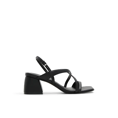 Shaynaa Noir Femmes Sandales a lanieres | Boutique Spring Canada