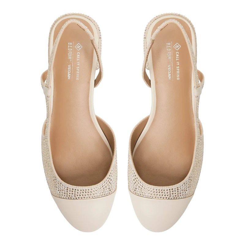 Sofiia Beige Moyen Femmes Talons chaton | Boutique Spring Canada