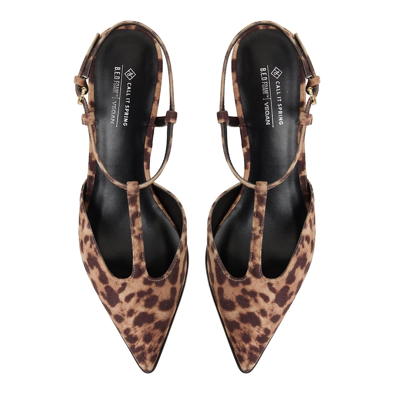 Talaa Brown Overflow Women's Neutral Heels Bags