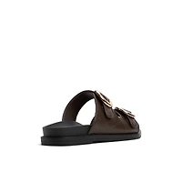 Taliah Marron Foncé Femmes Claquettes | Boutique Spring Canada