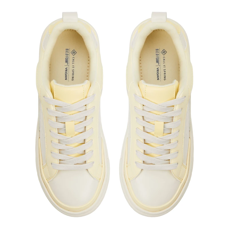 Tempest Jaune Clair Femmes Sneakers a plateforme | Boutique Spring Canada