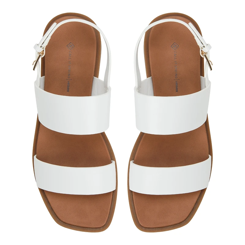 Tiya White Women's Flats
