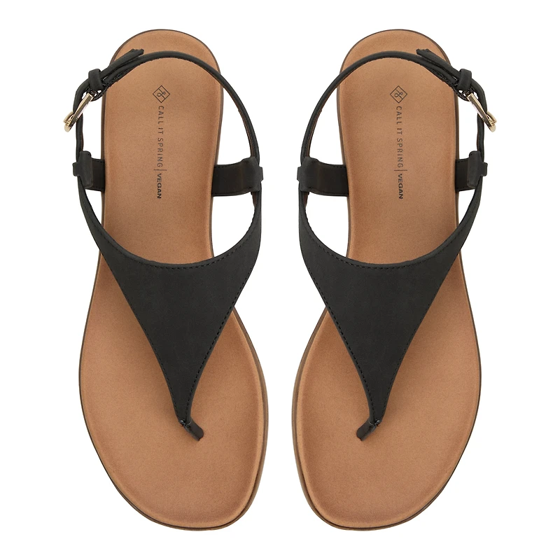 Tucson Black Women's Flat Sandals