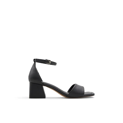 Vickie Open Black Women's Low-mid Heels