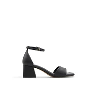 Vickie Open Black Women's Low-mid Heels