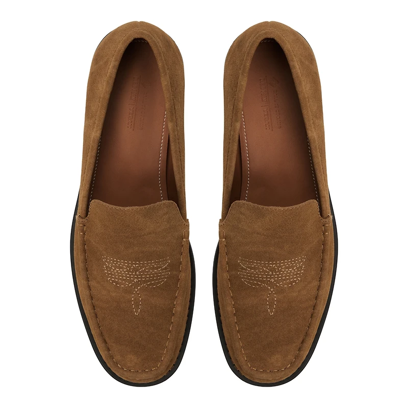 Wilshire Tan Synthetic Suede Men's Dress Shoes