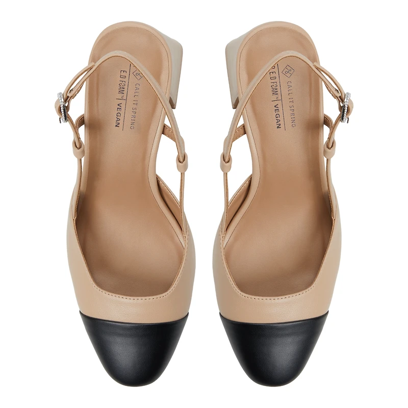 Winsloww Autre Beige Femmes Talons blocs | Boutique Spring Canada