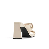 Zoeey Bone Women's Mule Sandals