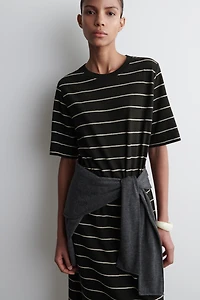 Cos COTTON-LINEN MAXI T-SHIRT DRESS | King's Cross